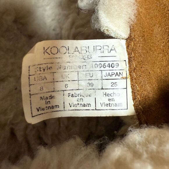 Koolaburra by UGG Kinslei Tall Brown Boot Suede Sheepskin 1096409 Wom US 8 2/$25 - Picture 12 of 14